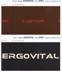 Cintas jaquard expersom, ergovital