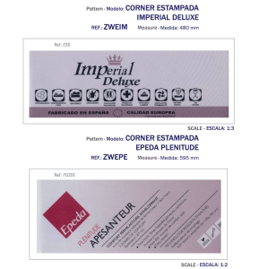 Ejemplo de etiquetas estampadas imperial