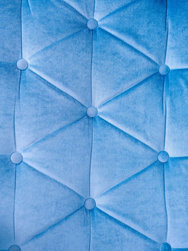 tejido azul